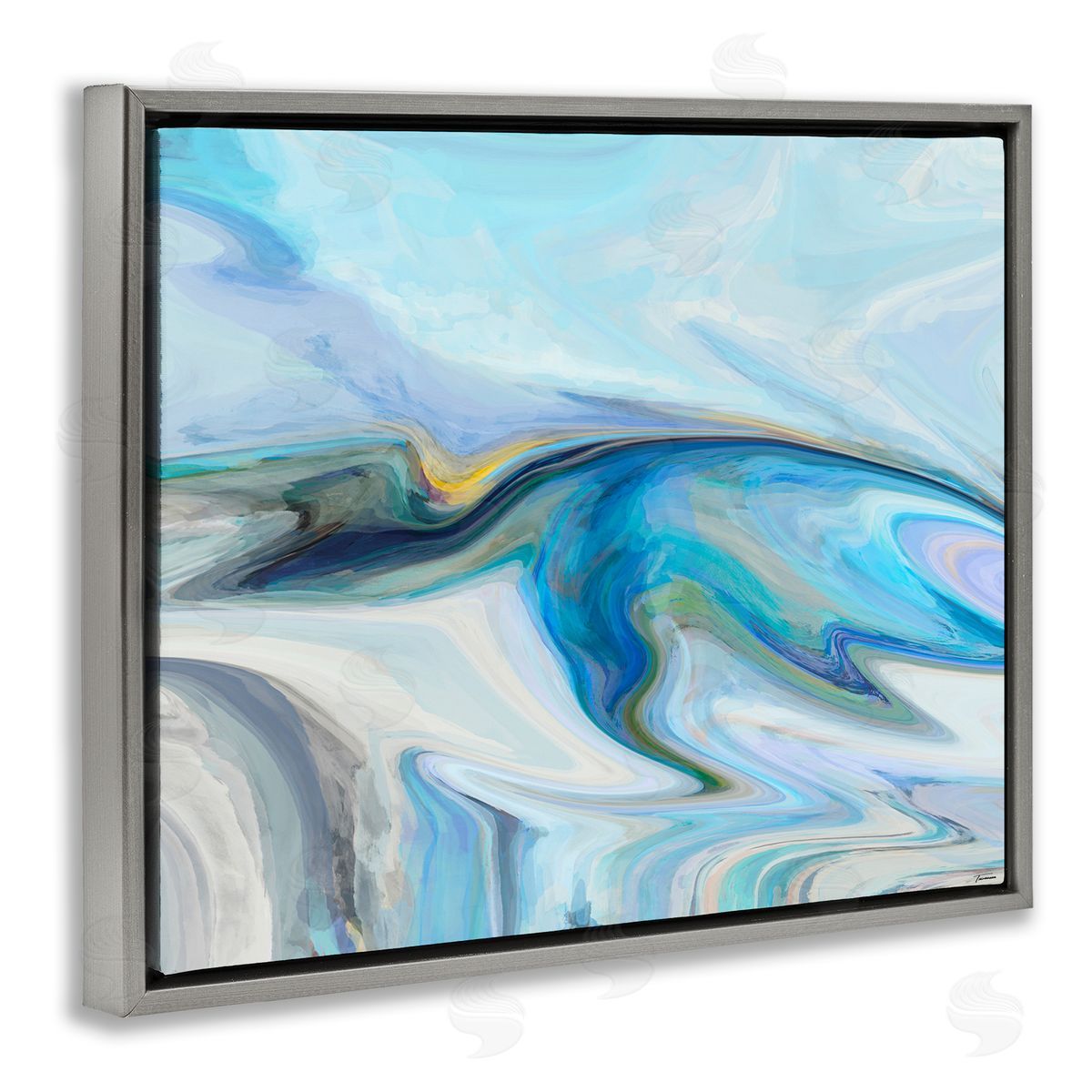 Michael Tienhaara Fluid Blue Contemporary Composition