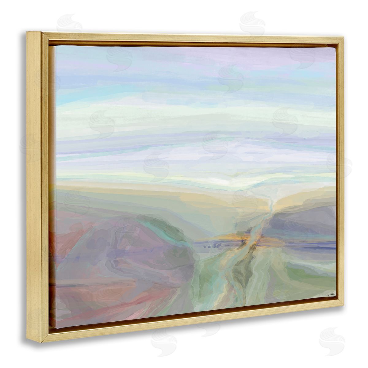 Michael Tienhaara Abstract Pastel Canyon Landscape
