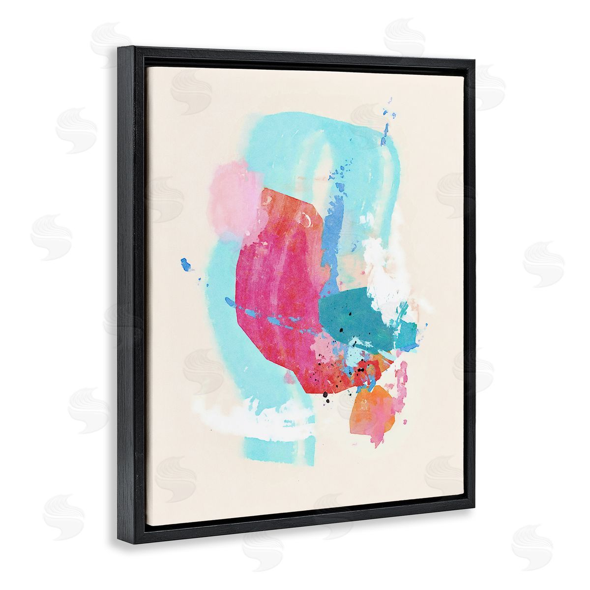 Suzanne Nicoll Fun Pink Abstract Strokes