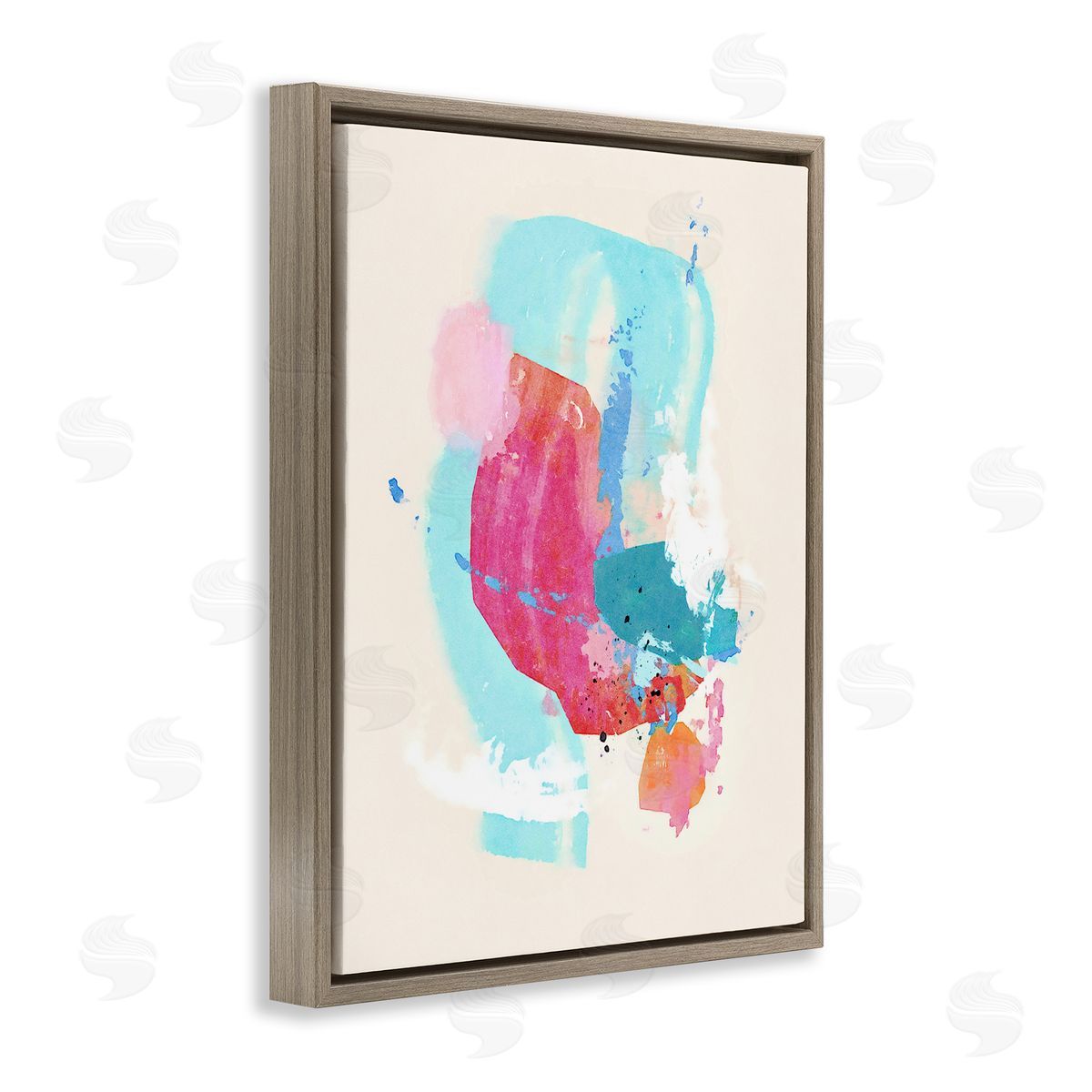 Suzanne Nicoll Fun Pink Abstract Strokes