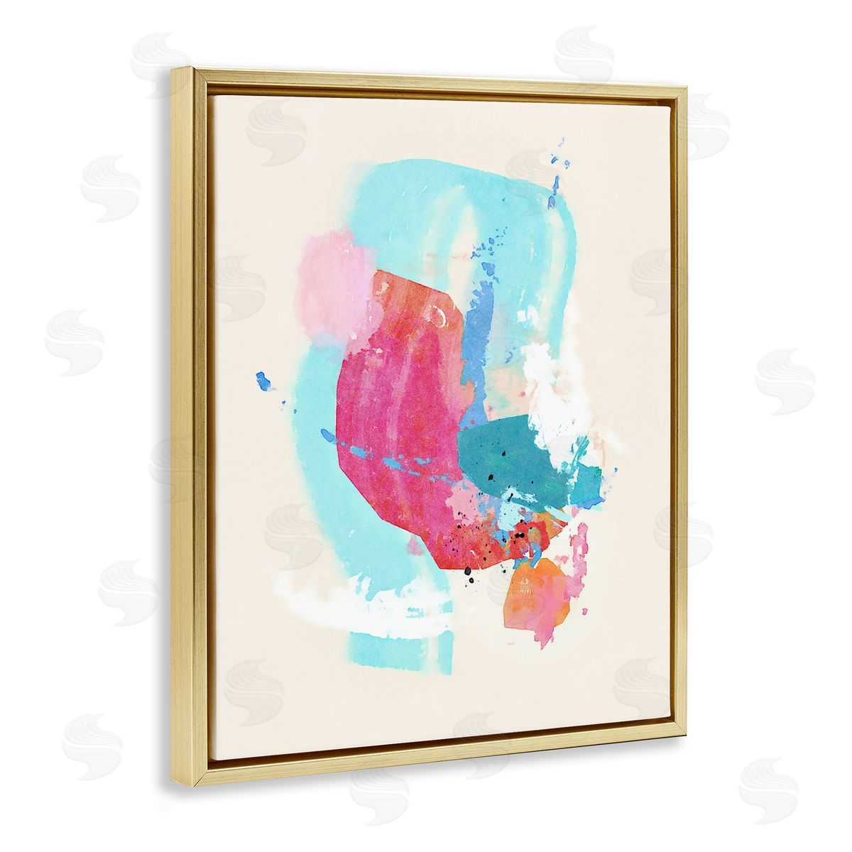 Suzanne Nicoll Fun Pink Abstract Strokes