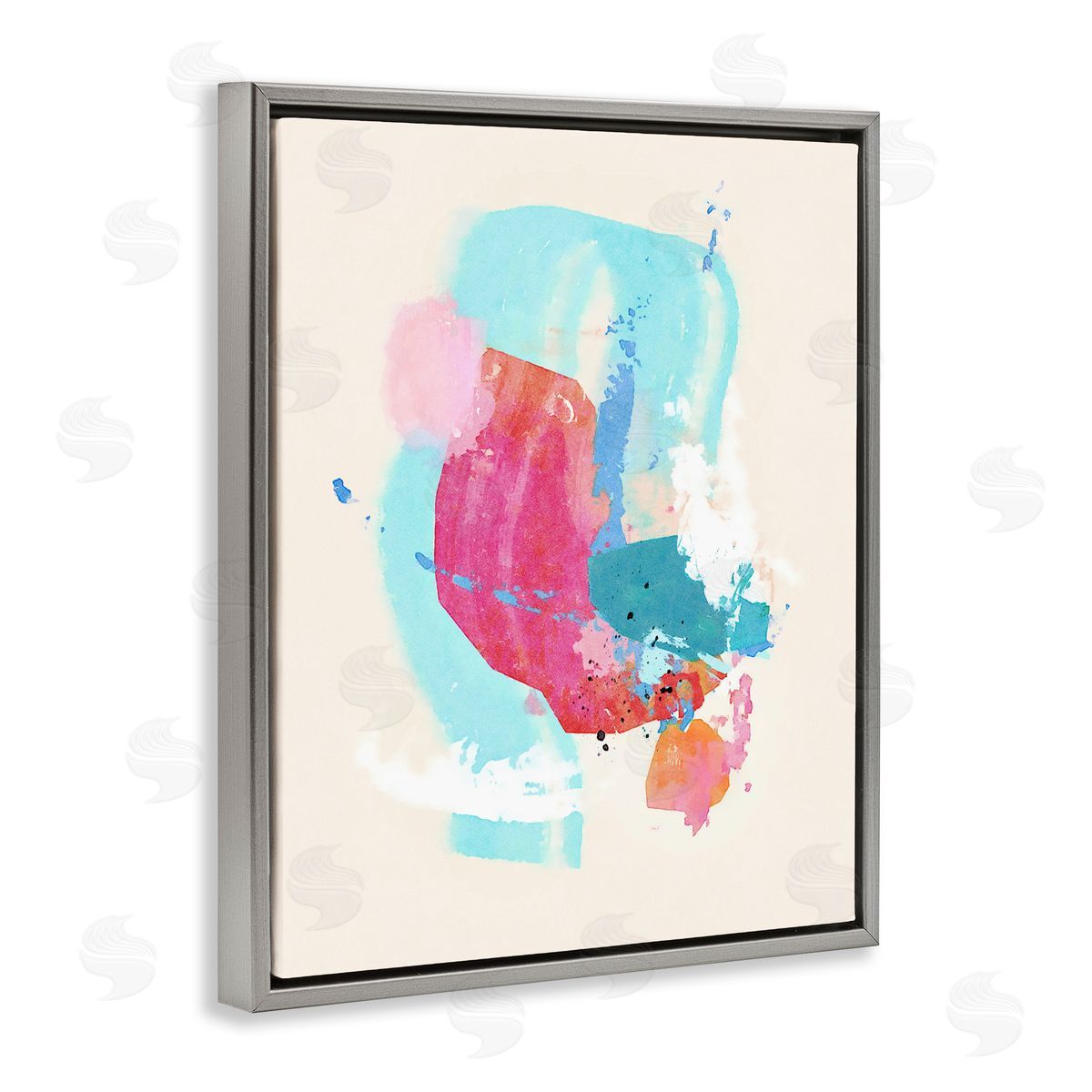 Suzanne Nicoll Fun Pink Abstract Strokes