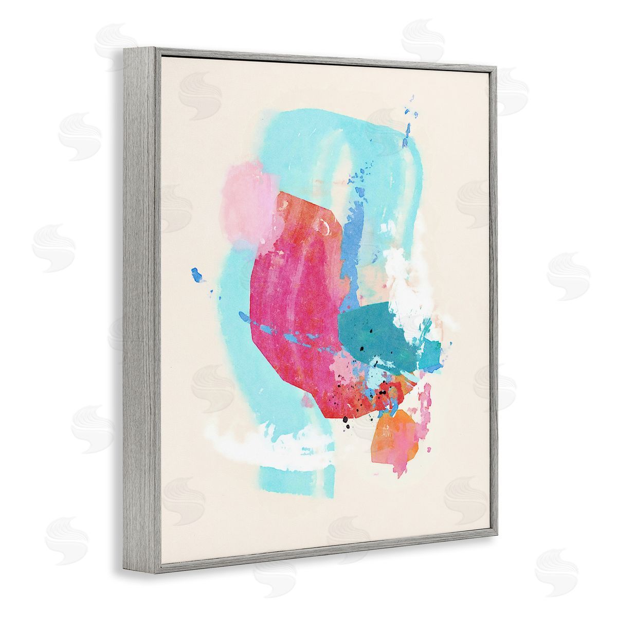 Suzanne Nicoll Fun Pink Abstract Strokes