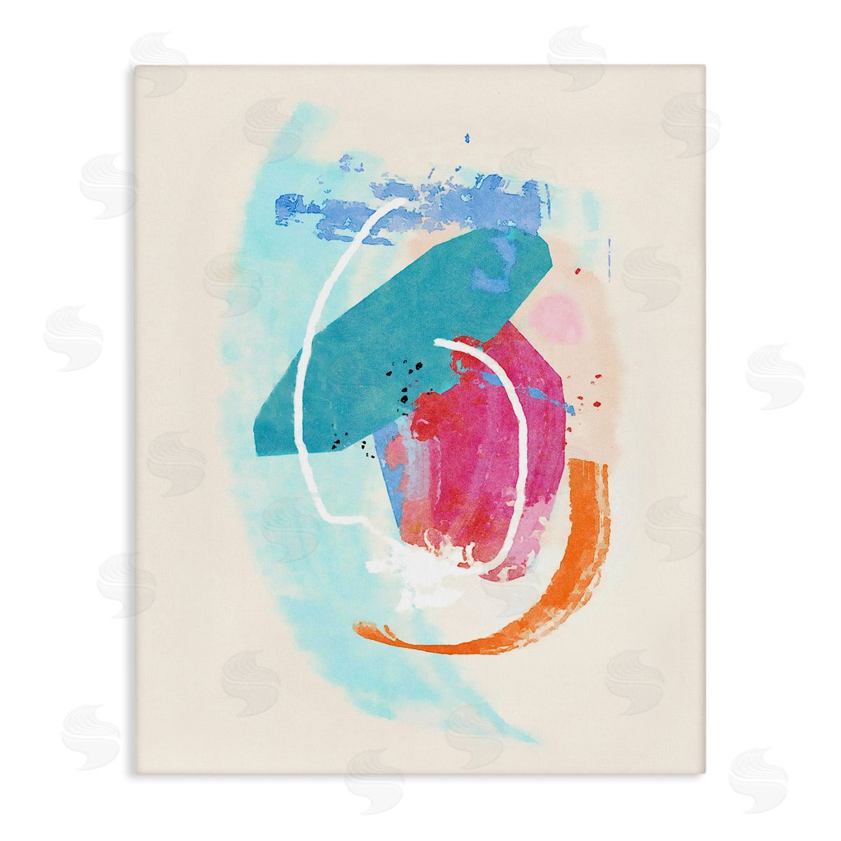 Suzanne Nicoll Modern Blue Pink Shapes