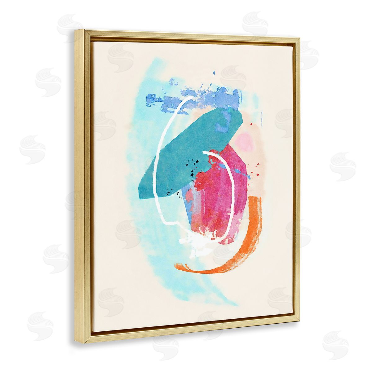 Suzanne Nicoll Modern Blue Pink Shapes