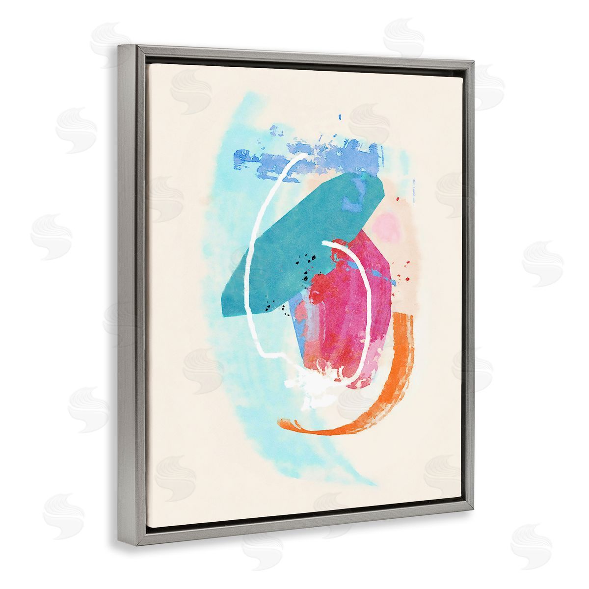 Suzanne Nicoll Modern Blue Pink Shapes