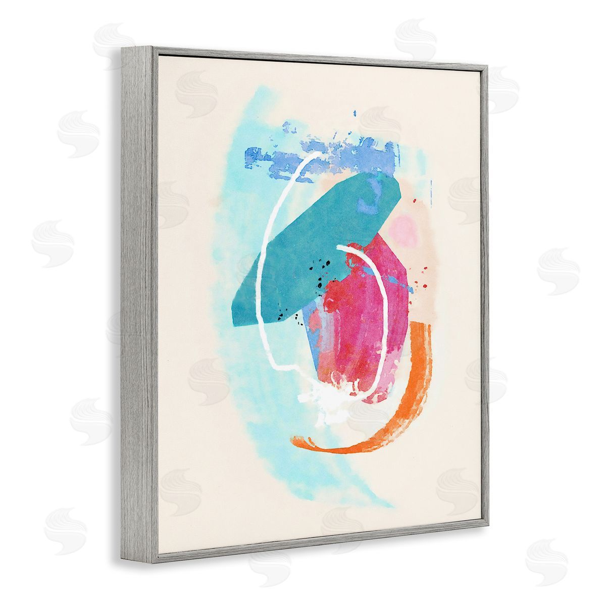 Suzanne Nicoll Modern Blue Pink Shapes