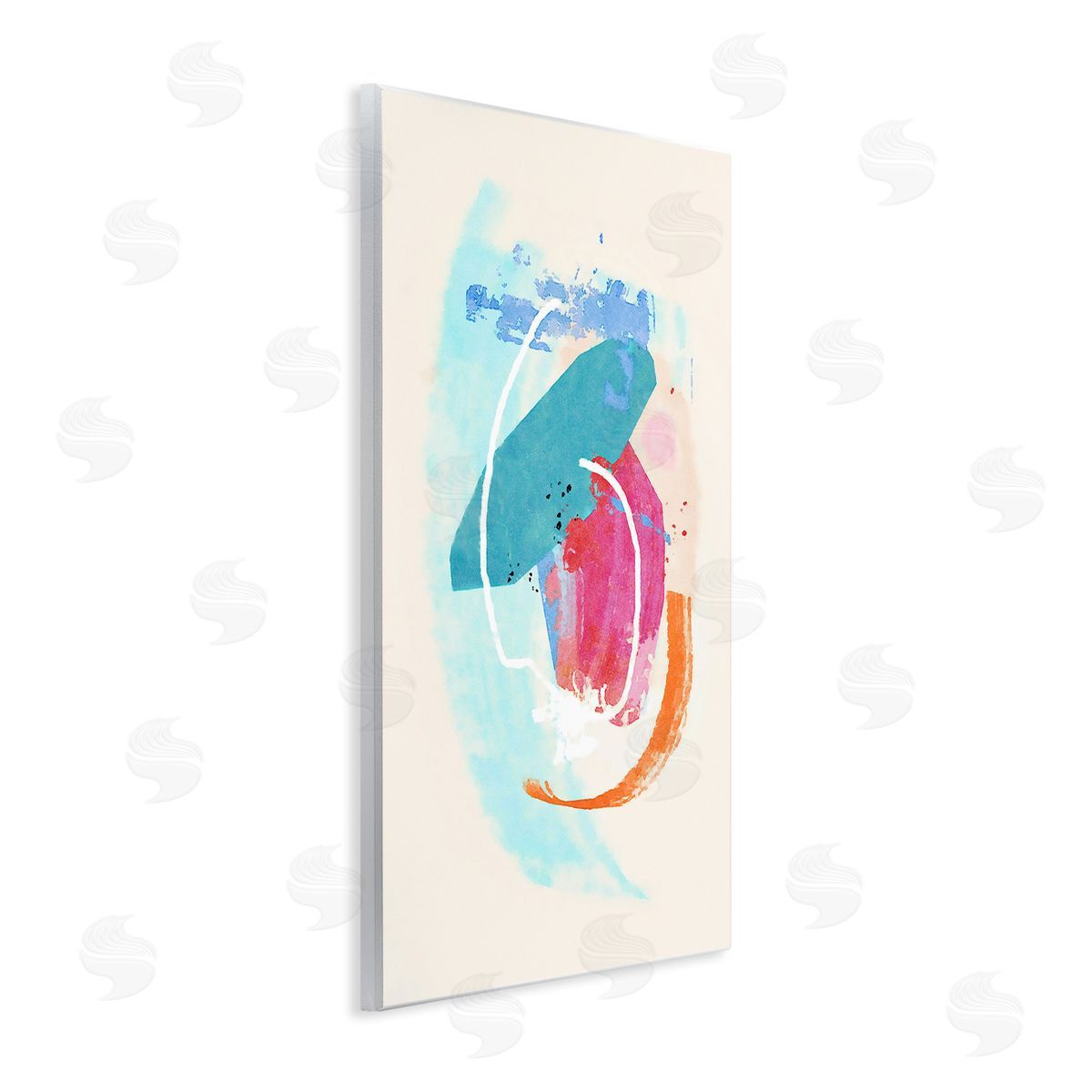 Suzanne Nicoll Modern Blue Pink Shapes