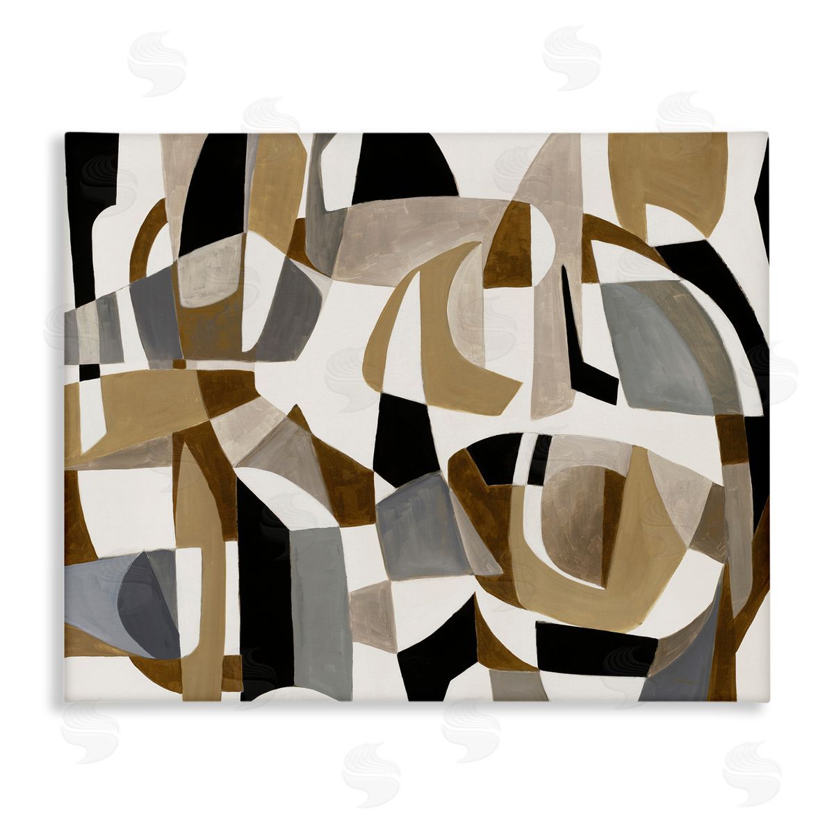 Liz Jardine Brown Overlapping Geometric Shapes
