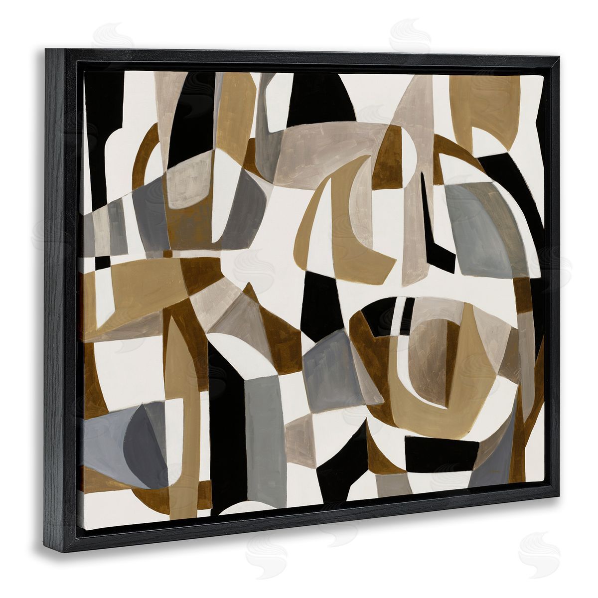 Liz Jardine Brown Overlapping Geometric Shapes