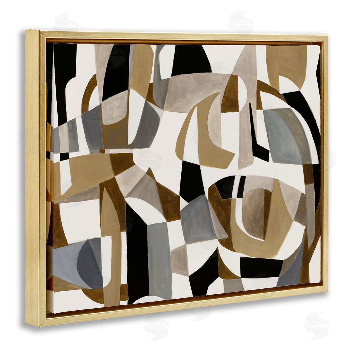 Liz Jardine Brown Overlapping Geometric Shapes