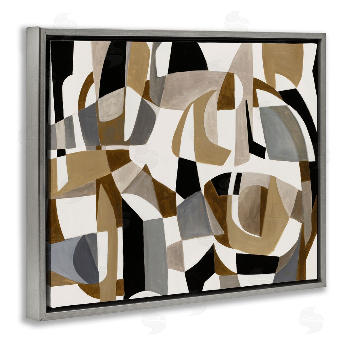 Liz Jardine Brown Overlapping Geometric Shapes