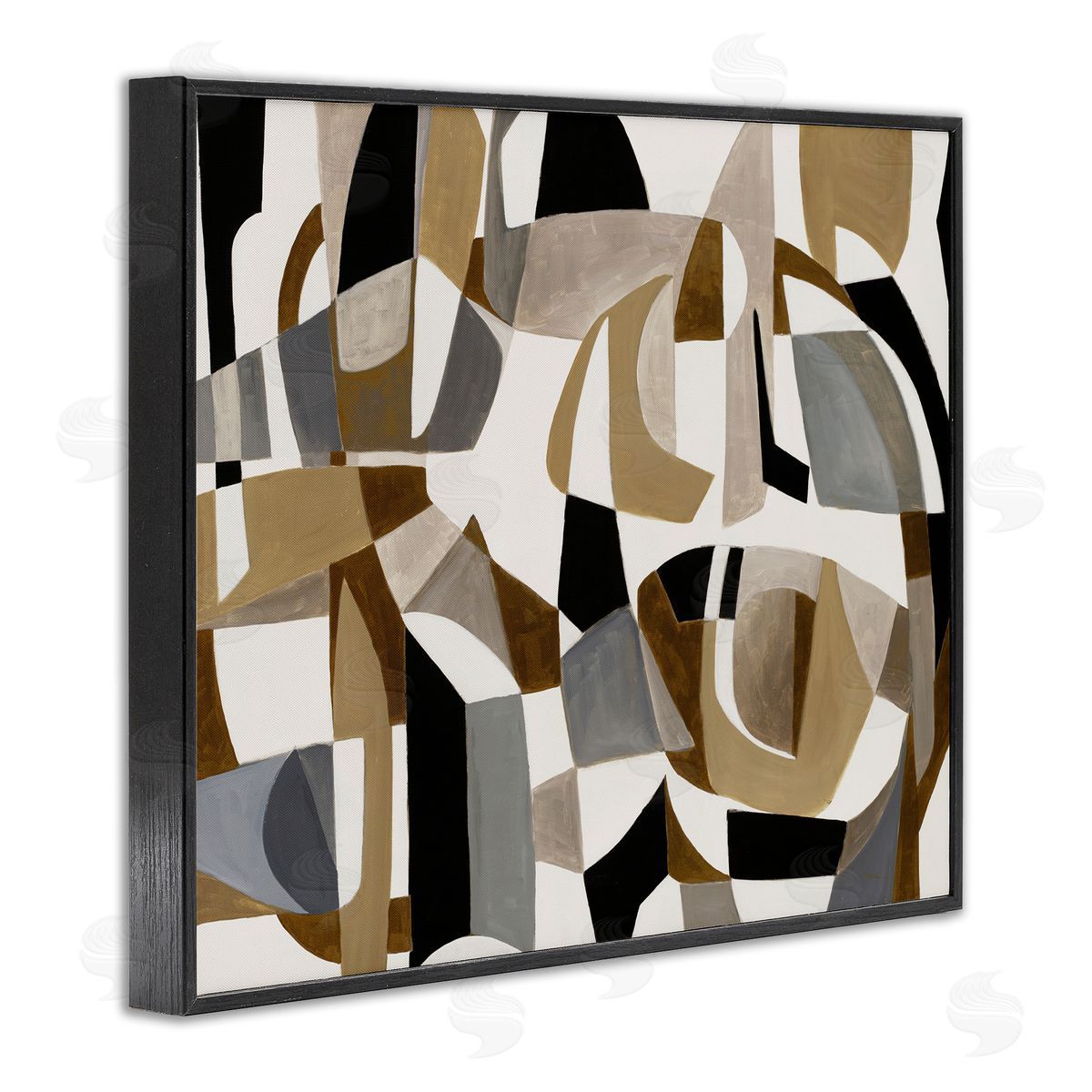 Liz Jardine Brown Overlapping Geometric Shapes