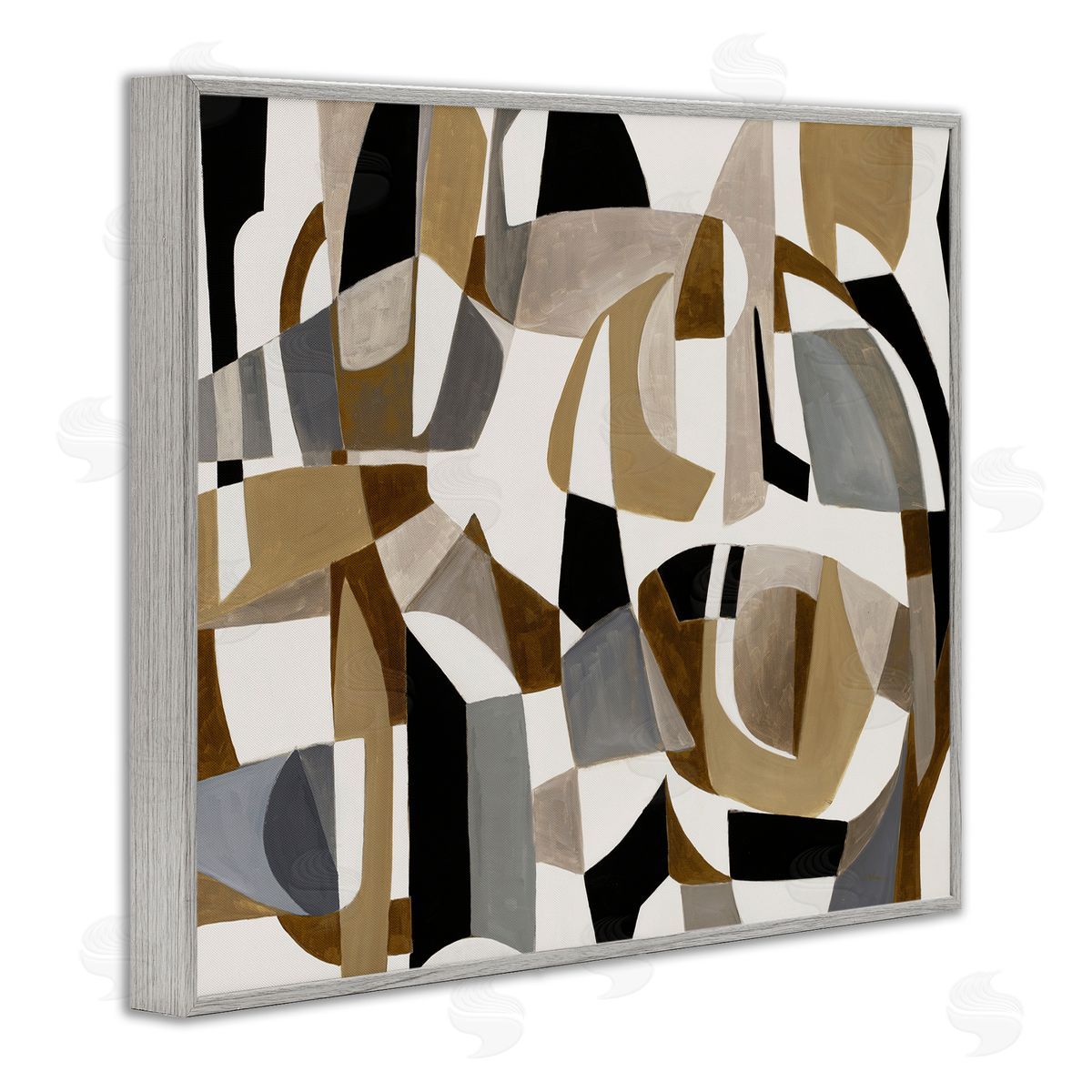Liz Jardine Brown Overlapping Geometric Shapes