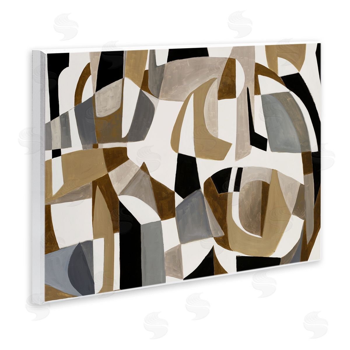 Liz Jardine Brown Overlapping Geometric Shapes