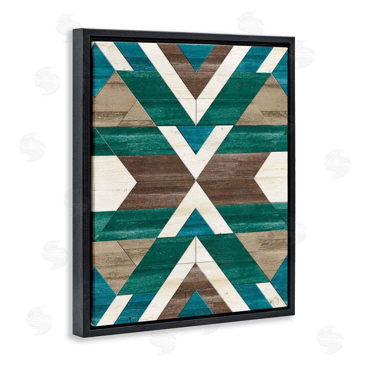 Erica Billups Green Aztec Geometric Pattern
