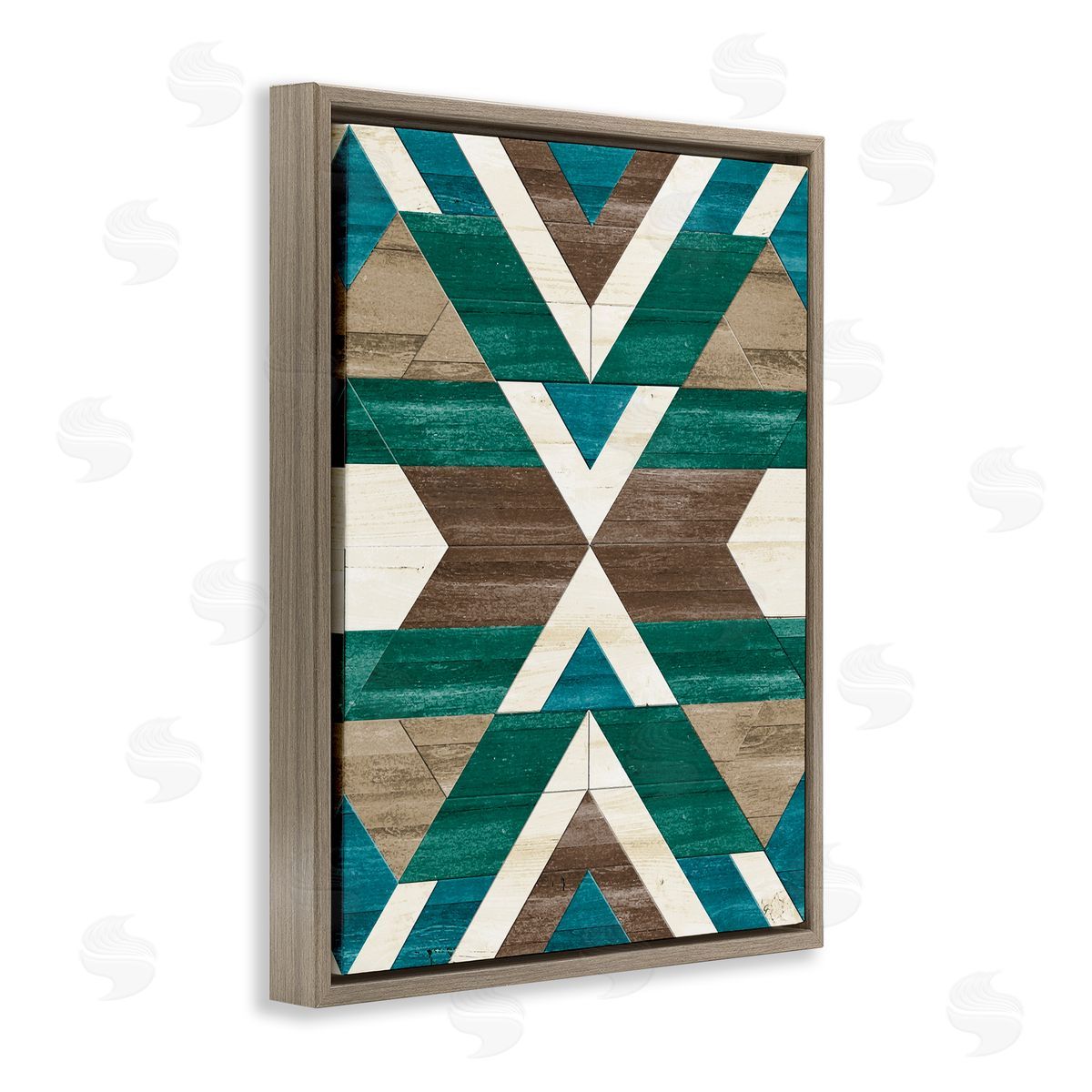 Erica Billups Green Aztec Geometric Pattern