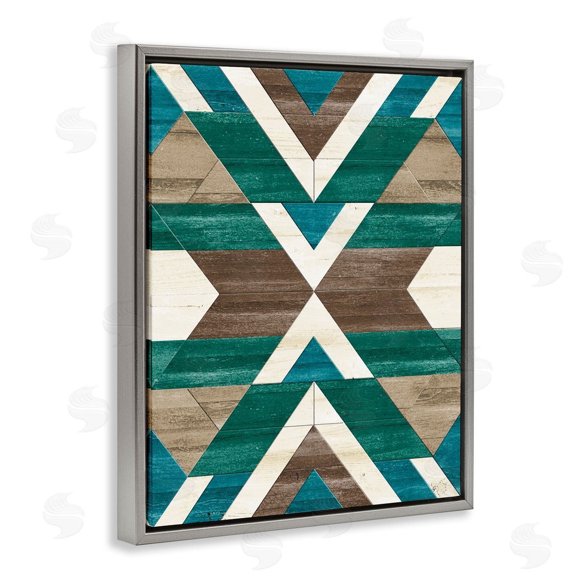 Erica Billups Green Aztec Geometric Pattern