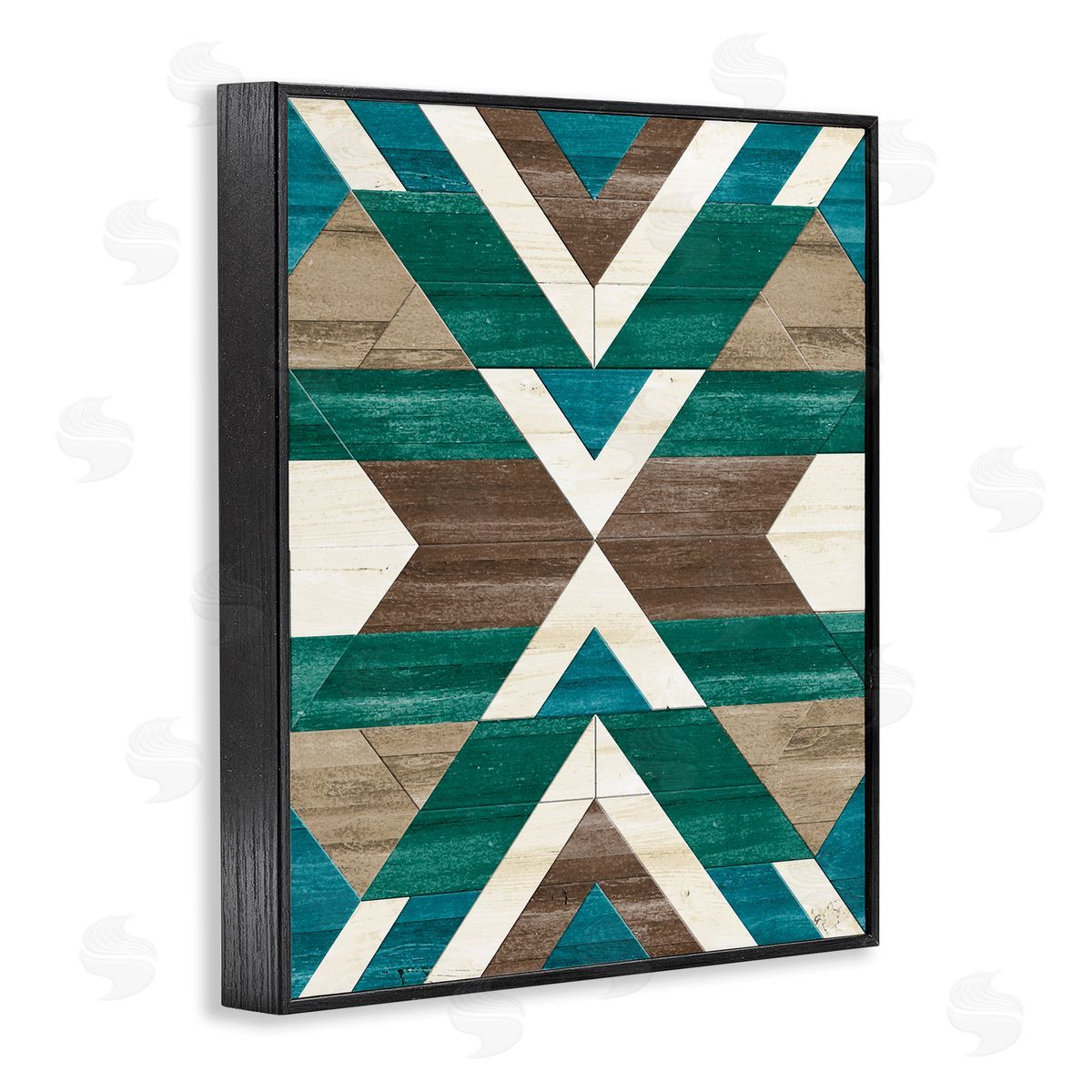 Erica Billups Green Aztec Geometric Pattern