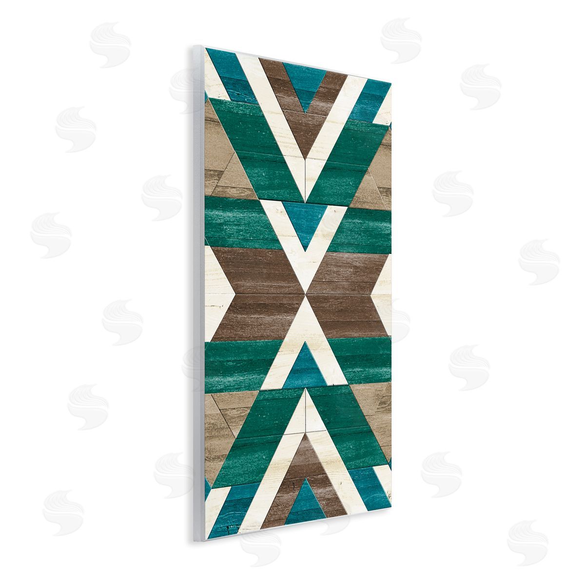 Erica Billups Green Aztec Geometric Pattern