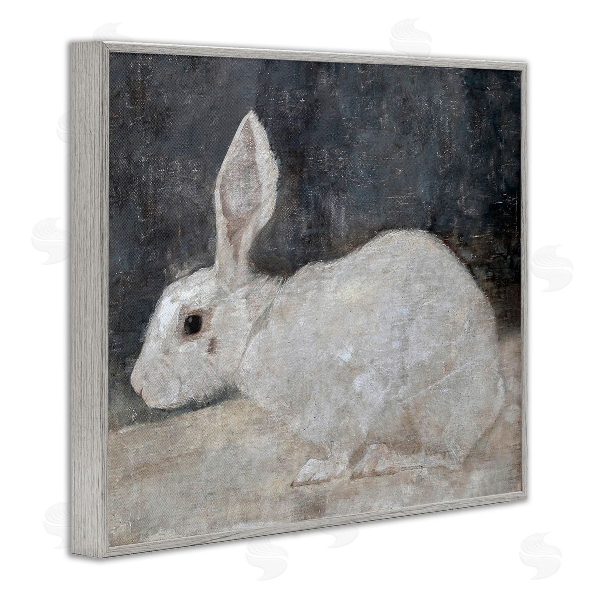Lettered and Lined White Rabbit Bunny Classic
