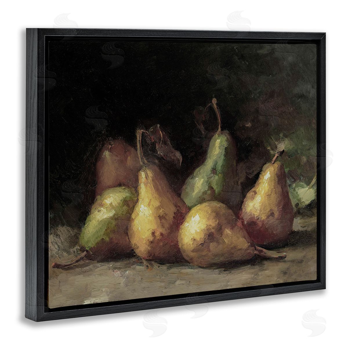 Lettered and Lined Classic Pears Still Life