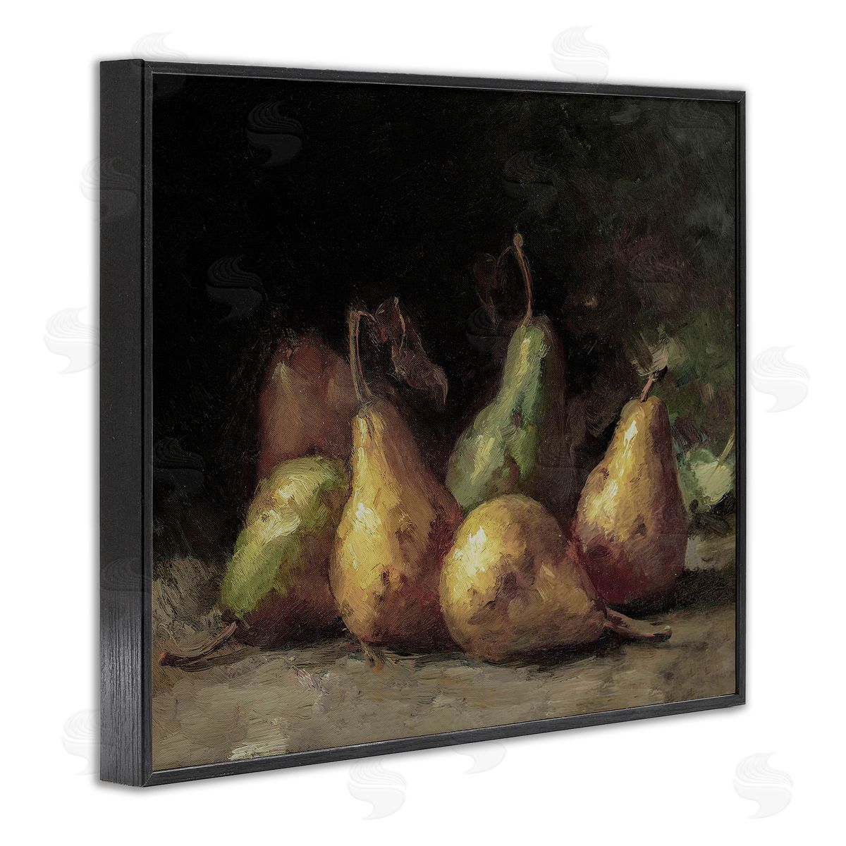 Lettered and Lined Classic Pears Still Life
