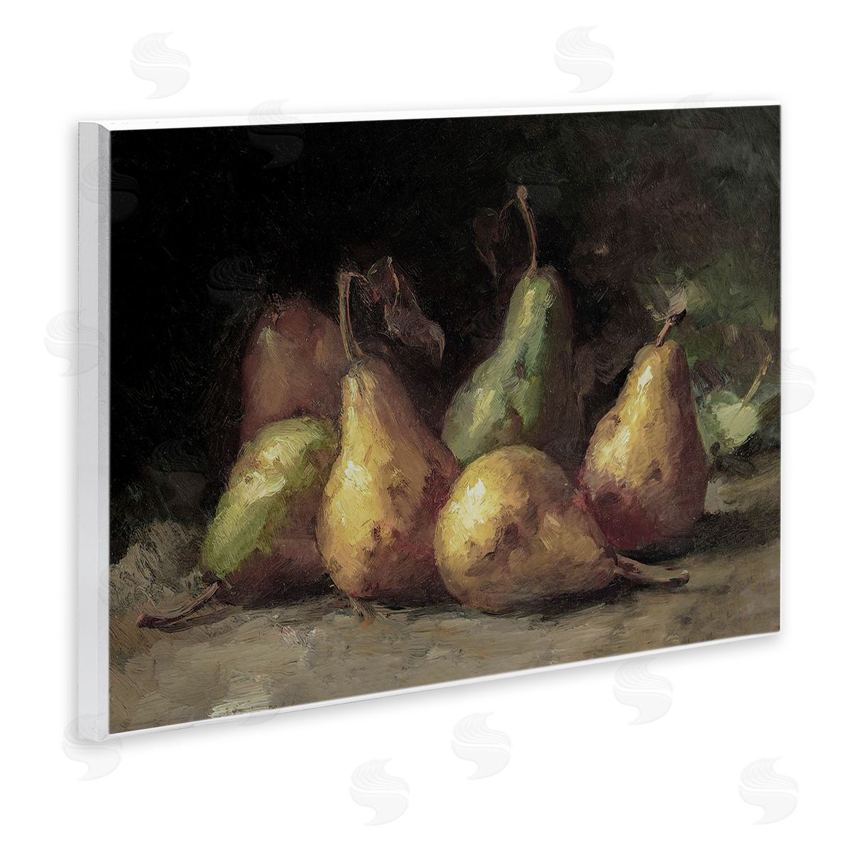 Lettered and Lined Classic Pears Still Life
