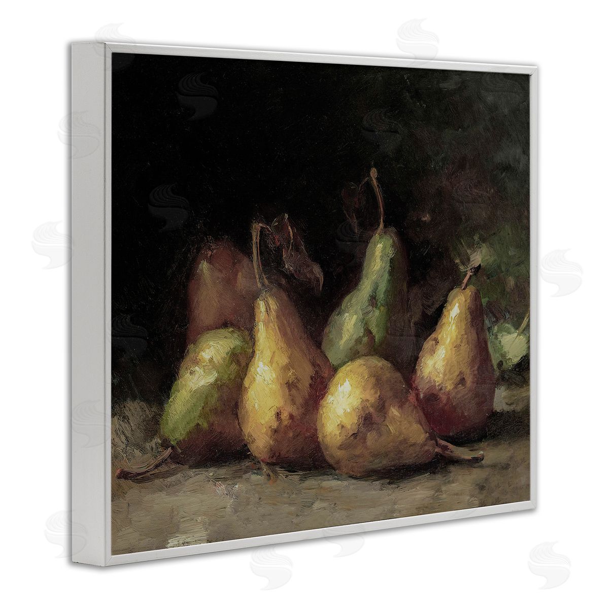 Lettered and Lined Classic Pears Still Life
