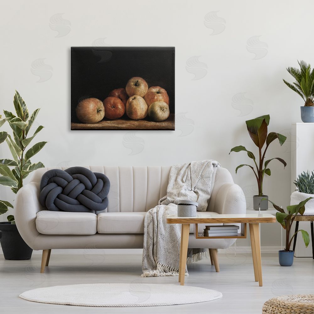 Lettered and Lined Classic Apple Vintage Still Life