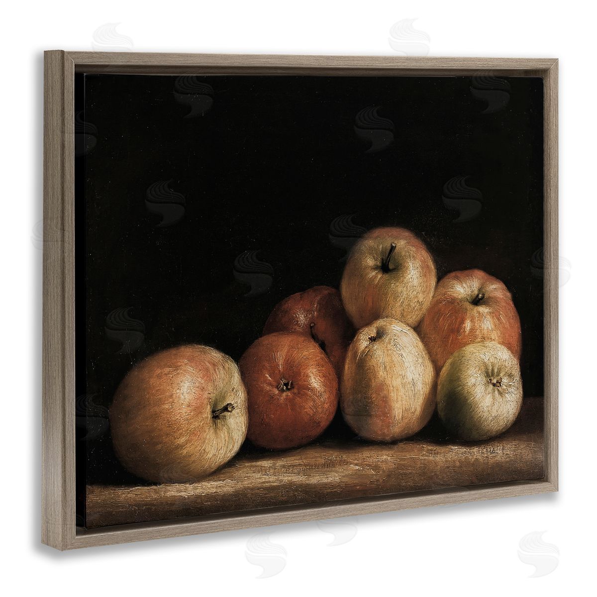Lettered and Lined Classic Apple Vintage Still Life