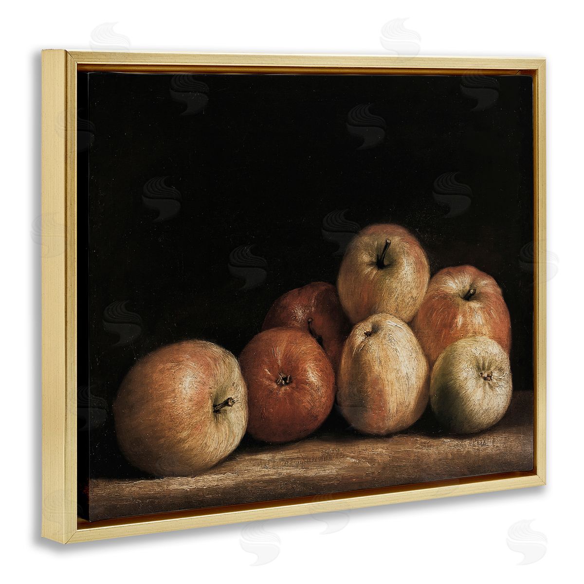 Lettered and Lined Classic Apple Vintage Still Life