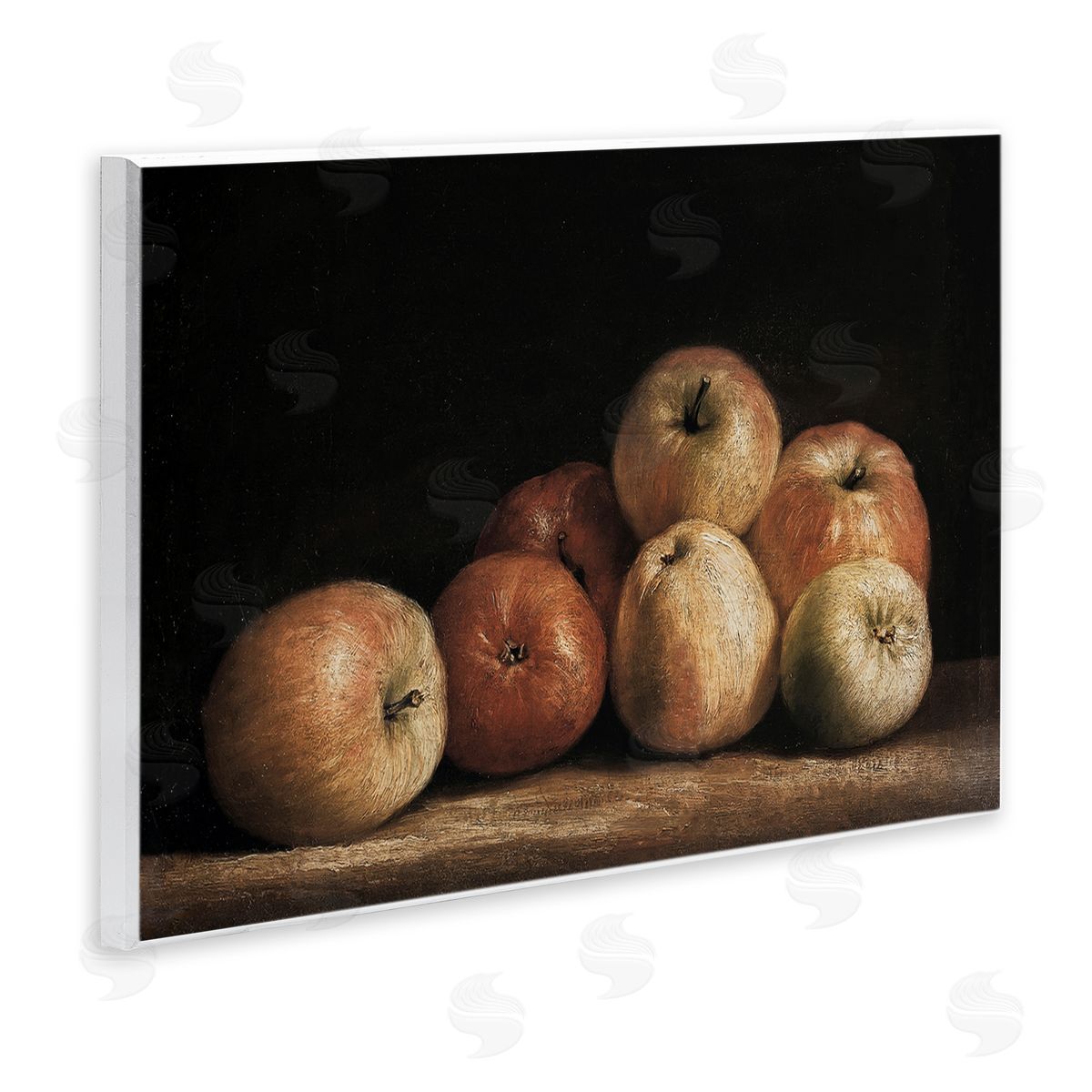 Lettered and Lined Classic Apple Vintage Still Life