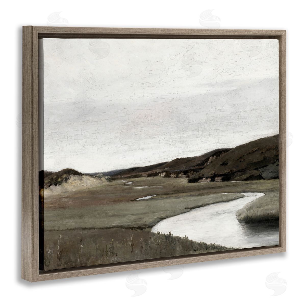 Lettered and Lined Rural Stream Classic Landscape