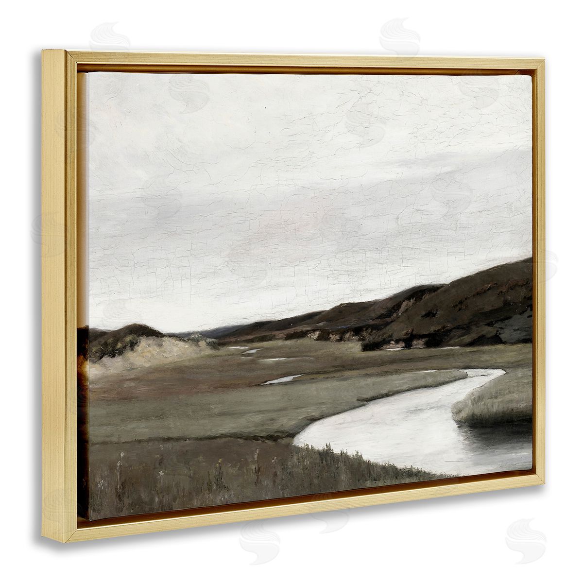 Lettered and Lined Rural Stream Classic Landscape