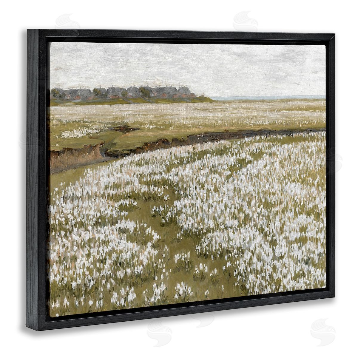 Lettered and Lined Flower Meadow Landscape