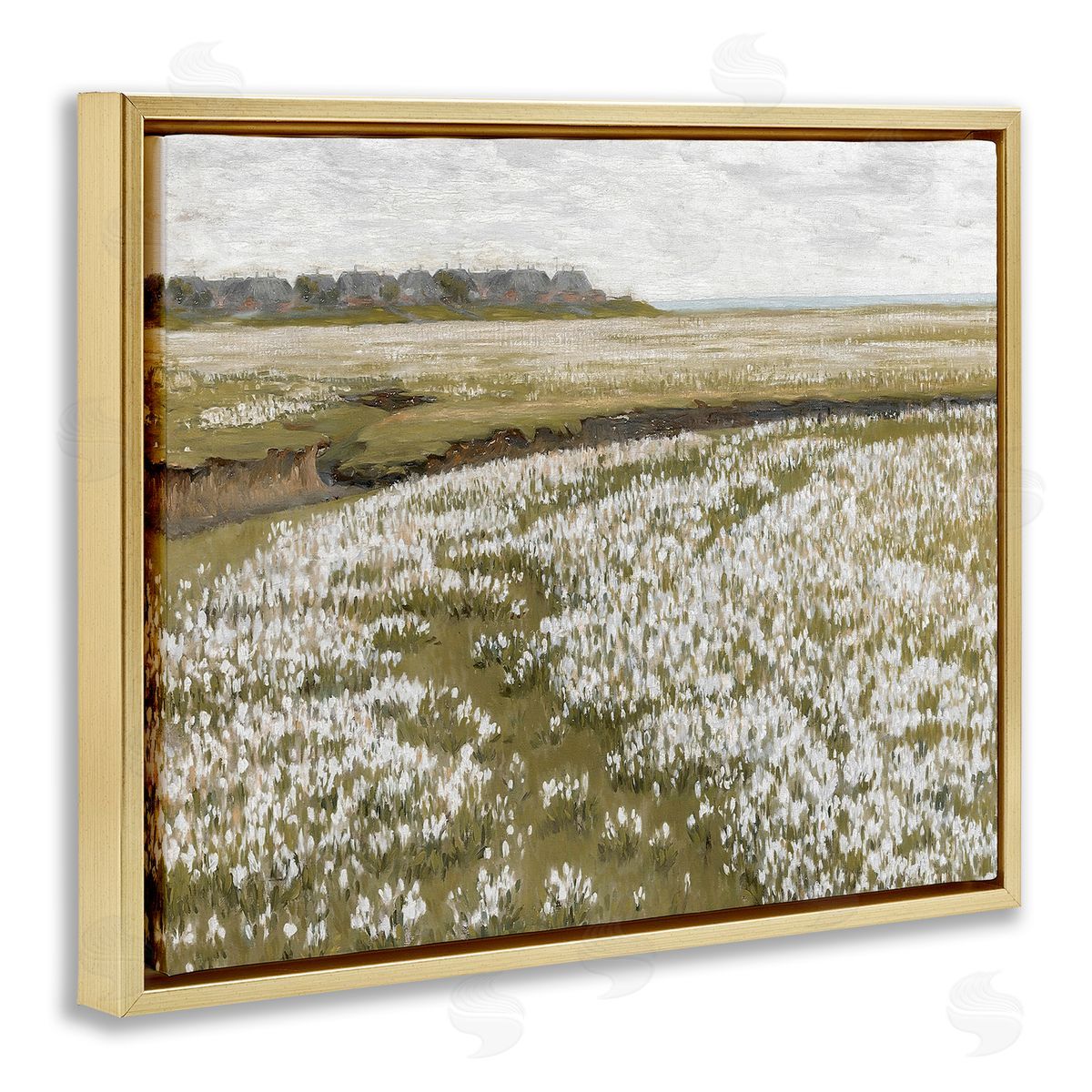 Lettered and Lined Flower Meadow Landscape