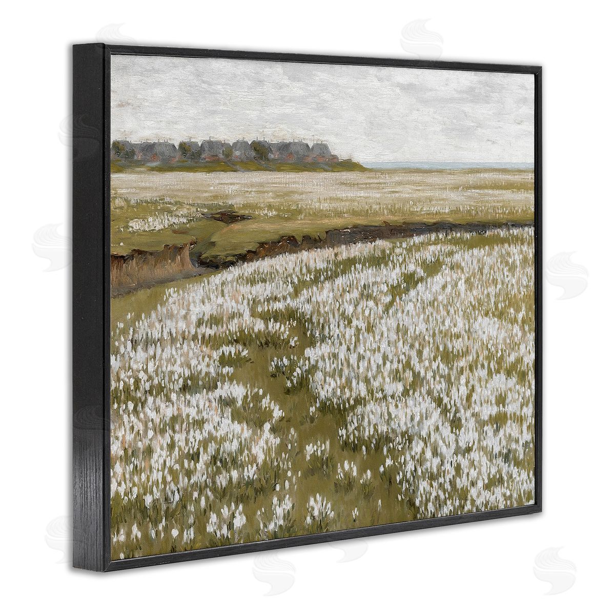 Lettered and Lined Flower Meadow Landscape