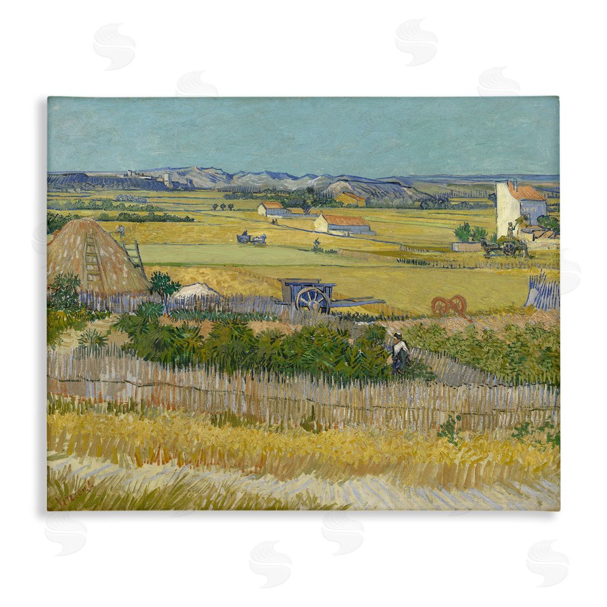 one1000paintings The Harvest Van Gogh Farmland Landscape
