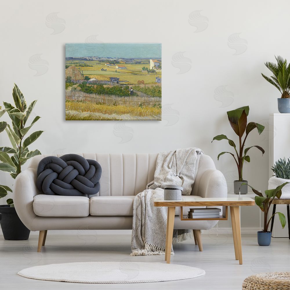 one1000paintings The Harvest Van Gogh Farmland Landscape