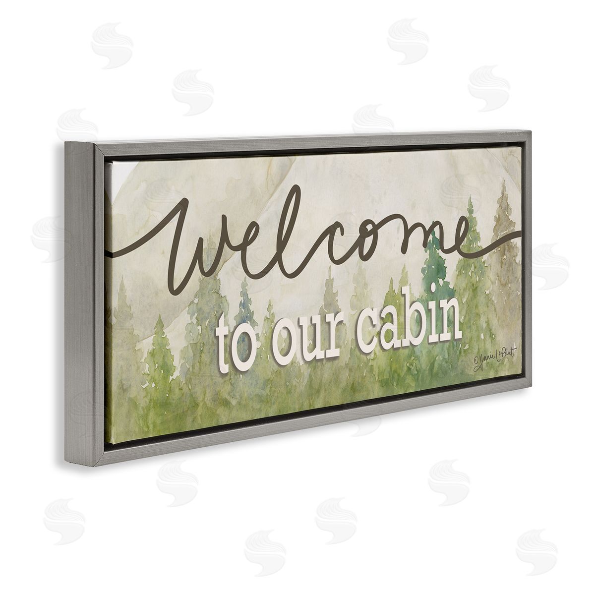Annie LaPoint Welcome To Our Cabin Tree Sign