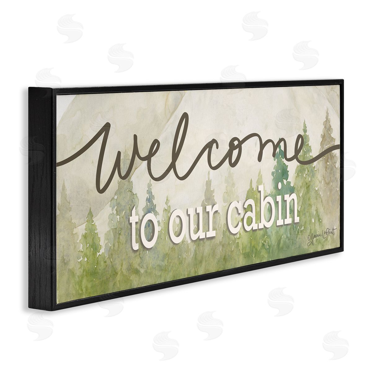 Annie LaPoint Welcome To Our Cabin Tree Sign