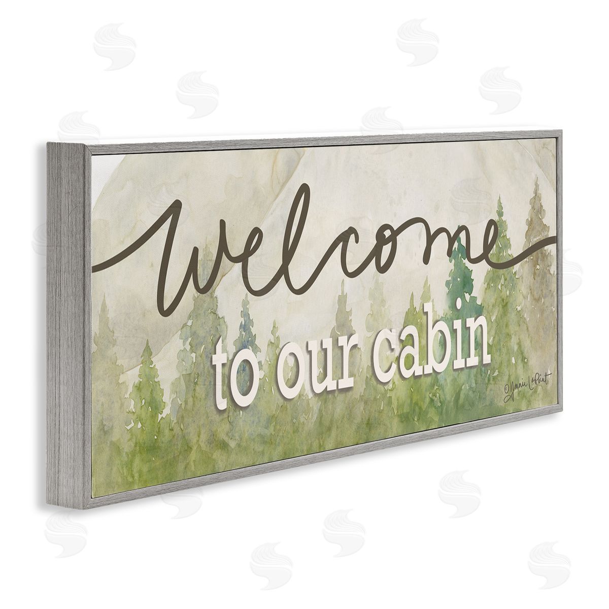 Annie LaPoint Welcome To Our Cabin Tree Sign