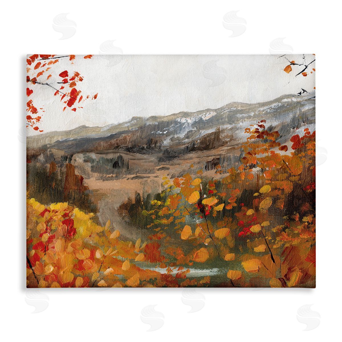 Caverly Smith Autumn Foliage Mountain Scene