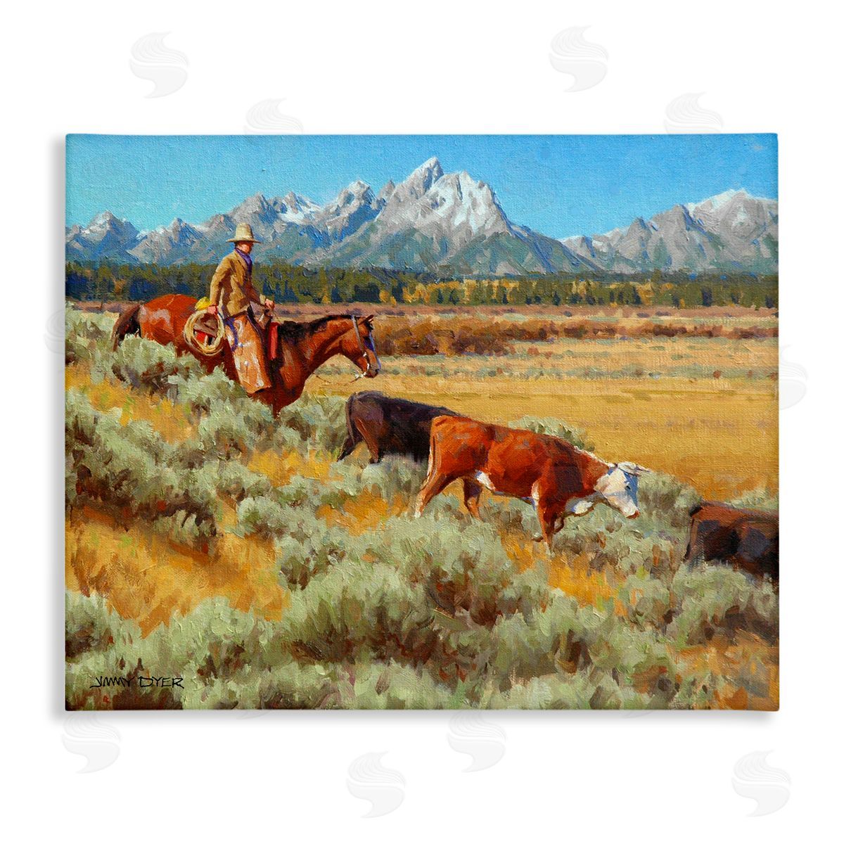 Jimmy Dyer Western Ranch Horse Cattle
