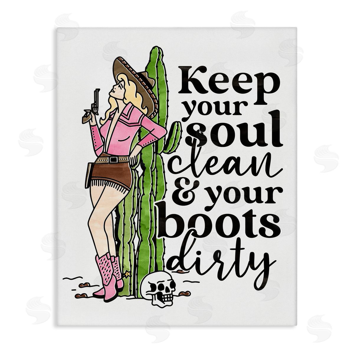 Erica Billups Keep Soul Clean & Boots Dirty Phrase