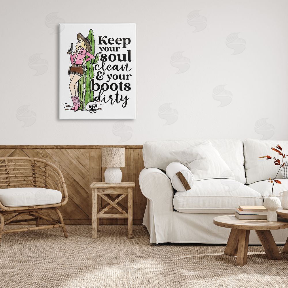 Erica Billups Keep Soul Clean & Boots Dirty Phrase