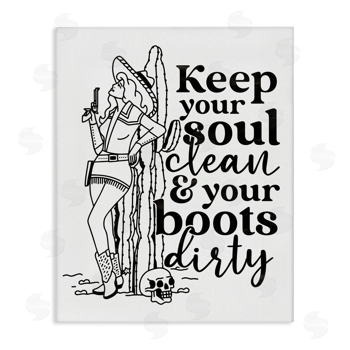 Erica Billups Keep Your Soul Clean Boots Dirty Cowgirl