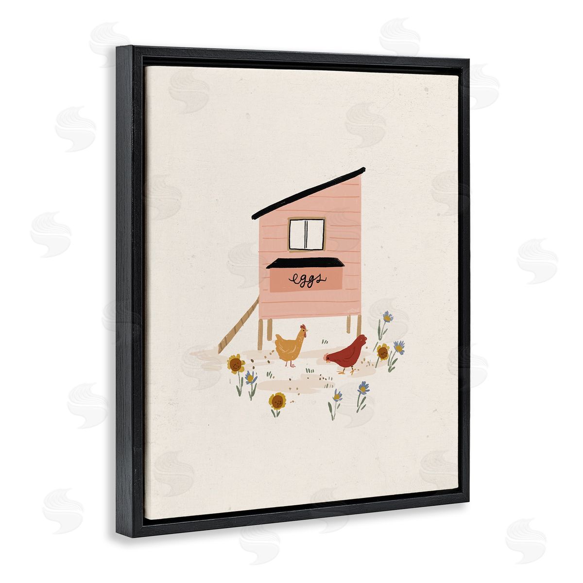 Loni Harris Pastel Hen House Eggs Chickens