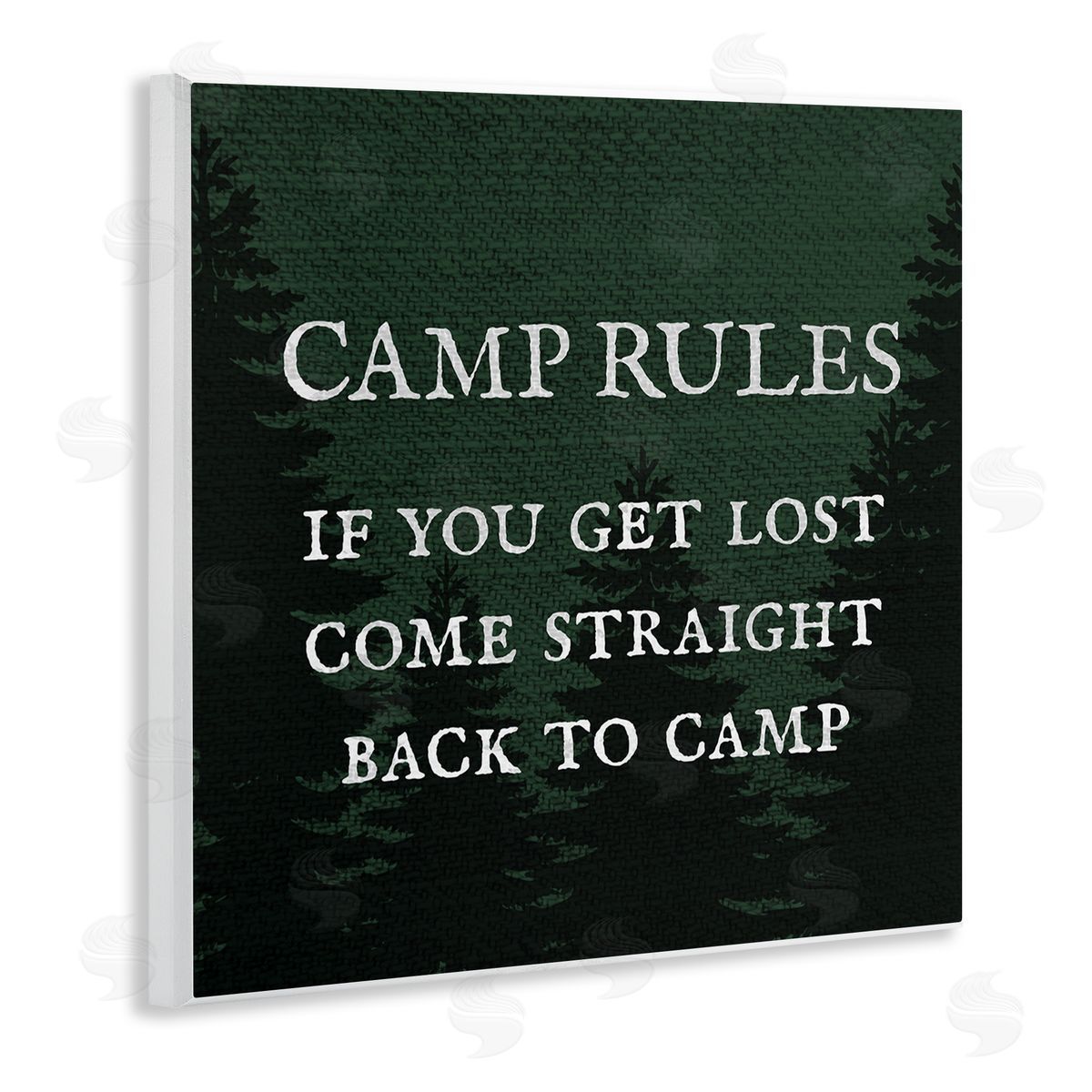 Stupell Studio Camp Rules If You Get Lost Funny Wooden Wall Plaque Art Print